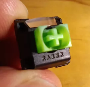 Razer Blackwidow v3 green switch -10pcs- clean pins. black top - FAST SHIP USA! - Picture 1 of 4