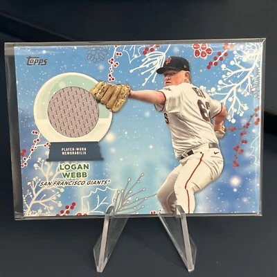 2023 Topps Holiday Relic Patch #RC-LW Logan Webb - San Francisco Giants - Image 1 of 2