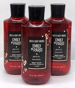 ❤️3 BATH & BODY WORKS EMILY IN PARIS PARIS AMOUR BODY WASH SHOWER GEL 10 FL OZ❤️ - Picture 1 of 1