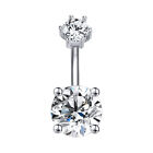 14G Stainless Steel Sexy Pendant Belly Button Ring CZ Barbell Navel Piercing