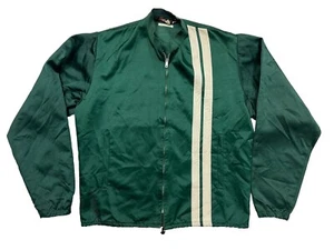Vintage 60s/70s Mens Small Dewan Speed Racing Jacket De Wan Green - Picture 1 of 7