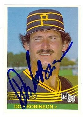Don Robinson autographed baseball card (Pittsburgh Pirates) 1984 Donruss #532 - Image 1 of 1