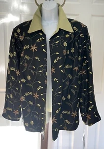 NEW- MSK Women- Size 2X - Evening Wear Jacket- Beaded Embroidered- Apple Green - Picture 1 of 16