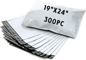 Confezione 300 Buste Autoadesive 19"x24" Pollici Poli Mailers Buste Spedizione - Foto 1 di 5