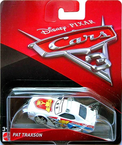 Disney Pixar Cars 3 Pat Traxson Pace Car  Mattel 1:55 Scale Cover