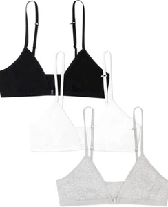Fruit of the Loom Big Girls' Cotton Convertible Bralette, 3-Pack - Picture 1 of 5