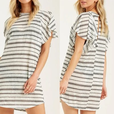 Vestido para mujer Billabong Out For Waves Cover Up carbón/perla rayas L Foto 1 de 4