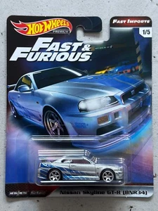 2017 Hot Wheels Premium Fast & Furious NISSAN SKYLINE GT-R R34 importazioni veloci JDM - Foto 1 di 4