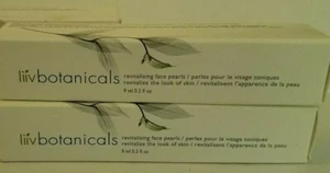 Lot of 2 Avon Liiv Botanicals Revitalizing Face Pearls .3 oz / 9 mL Each NiB. - Picture 1 of 1