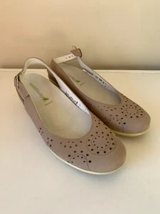 ☘️ Waldlaufer Nubuck Leather Slip On Shoes Grey Ballet Flats Size 5.5 UK (8 AU) - Picture 1 of 14