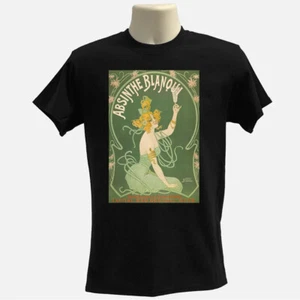Art nouveau t-shirt, absinthe ad T-shirt, graphic Tee, lady drink tee - Imagen 1 de 8