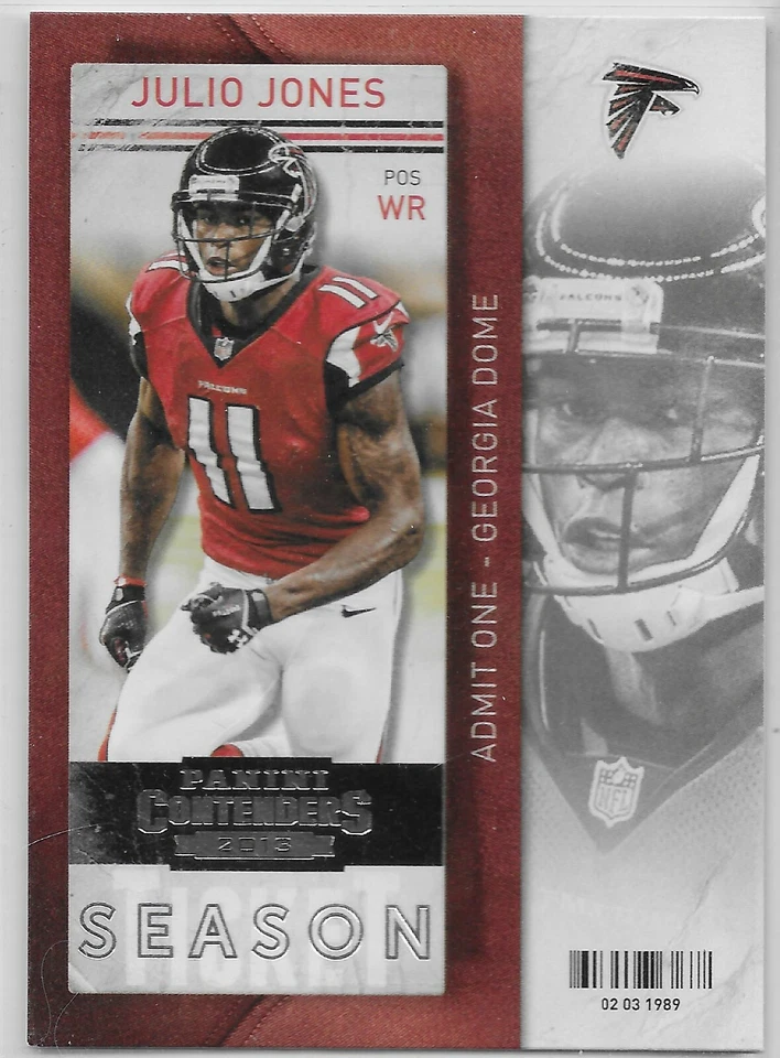 2013 Contenders #47 Julio Jones Atlanta Falcons Alabama - Image 1 of 1