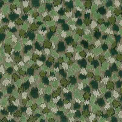 Nina Campbell Animal Skin Cut Velvet Fabric Orford Emerald Forest 4yd NCF4510-04 - Image 1 of 4