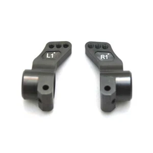 STRC STC9584-T1GM Alum Rear Hub Carriers 1 Deg. (1 Pair) Gun Metal : SC10 / B4 - Picture 1 of 1
