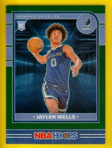 2024-25 NBA Hoops 269 Jaylen Wells RC Premium Green Prizm Grizzlies Rookie - Picture 1 of 1