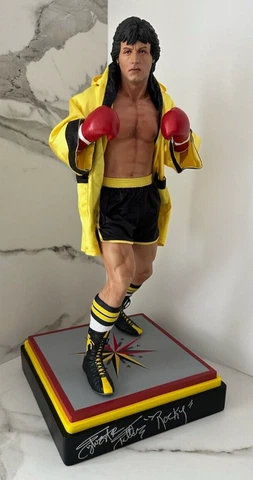 Sylvester Stallone Autographed Rocky Balboa 1:3 Scale Statue ASI Proof Cover