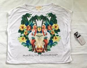NWT Women's Marilyn Monroe Lace Back Knit Top-Size M - Picture 1 of 3