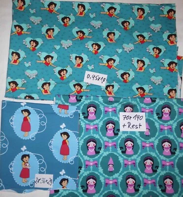 Stoff-Paket-Jersey  Stoffe und Stoffreste  Heidi und Schneewittchen - Bild 1 von 4