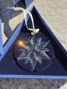 SWAROVSKI Estrella Adorno de Navidad Cristal con Caja Original Impresionante Retirado 2017 - Imagen 1 de 2