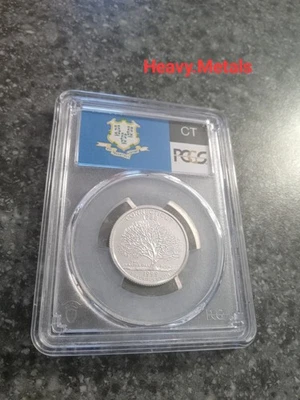 1999-S CONNECTICUT Silver Proof Quarter PR70 PCGS FLAG LABEL NICE LOW PRICE!! - Image 1 of 4