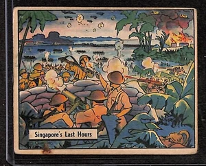 R164 Gum Inc, War Gum, 1941, #48 Singapore's Last Hour - Picture 1 of 2