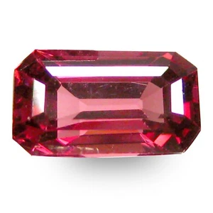 1.07 ct AAA+ Marvelous Octagon Shape (7 x 4 mm) Pinkish Red Rhodolite Garnet - Imagen 1 de 1