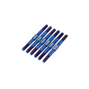JConcepts TLR 22 5.0 3.5mm Fin Titanium Turnbuckle Kit (Blue) (6) - JCO2848-1 - Picture 1 of 1