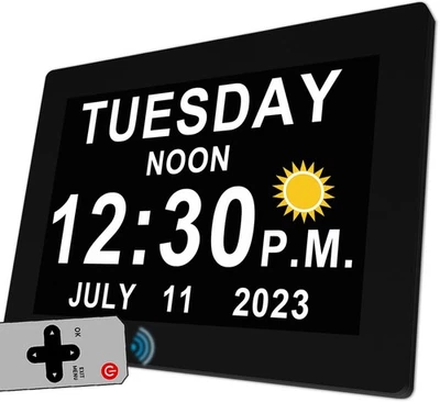 MASSII 【2025 New】 19 Alarms Digital Clock with Loud Voice Talking Time, Auto DST, 20