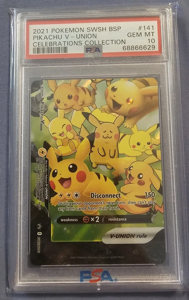 Pikachu V-Union SWSH141 SWSH: Sword & Shield Promo Cards Holo - Image 1 of 2