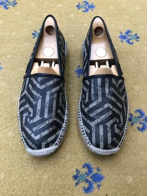 Gucci Loafers Espadrille Shoes Monogram Canvas Caleido Mens UK 10 US 11 EU 44 - image 1 of 4