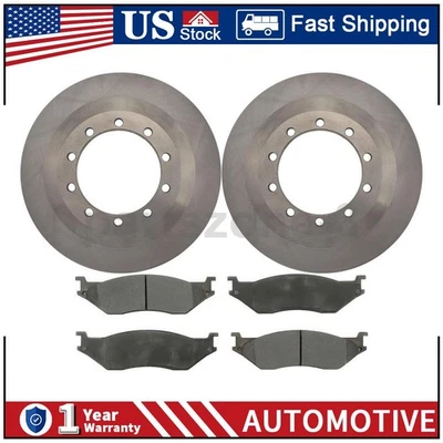 Pastilla de freno de rotor de freno trasero 3 piezas para Ford F-450 Super Duty 6,8 L 1999-2004 Foto 1 de 4