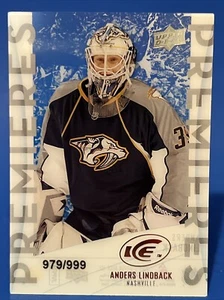 2010-11 Upper Deck Ice Anders Lindback Ice Premieres Rookie Card /999 SP RC - Picture 1 of 3