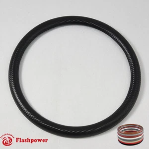 Media envoltura de vinilo de carbono de 14" para volantes FLASHPOWER - Imagen 1 de 2