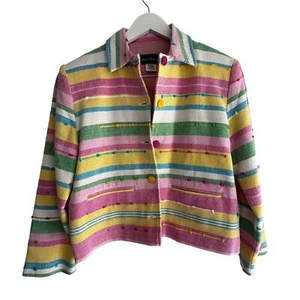 Ana’s Fashions | M | woven multicolor summer blazer - Picture 1 of 6