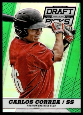 2013 Panini Prizm Perennial Draft GREEN Carlos Correa Houston Astros #11 - Image 1 of 2