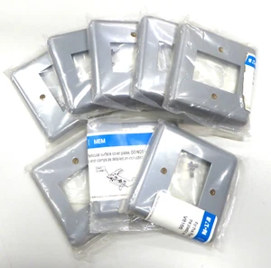 MEM X802MG 2G Surface Mount Grid Plate Grey Metal Finish 49 x 31mm Aperture x 8 - Picture 1 of 9