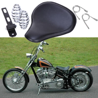 For Harley Davidson Springer Softail Chopper Bobber Motorcycle Spring Solo Seat - Image 1 of 4