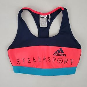 Stella McCartney Adidas Sports Bra Women's XS Racerback Neon Multi-Color Padded