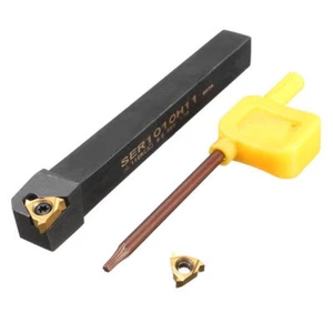 SER1010H11 10x100mm Lathe Threading Turning Tool Holder + 11ER 1/4" A6 Insert - Picture 1 of 5