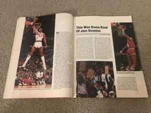 1984 Sports Illustrated Issue w/ Article NBA SLAM DUNK CONTEST DR. J LARRY NANCE - Picture 1 of 3
