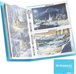 A1 Storage Book for Diamond Painting Kits, Diamond Art Portfolio Folder - Picture 1 of 12