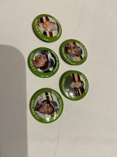 1984 Fun Foods Baseball Buttons 5 Oakland A’s, Rickey Henderson, Joe Morgan King