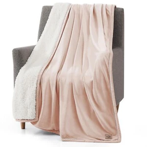 UGG 23852 Bliss Silky Smooth Hypoallergenic Flannel Fleece Throw Blanket Large - Picture 1 of 8