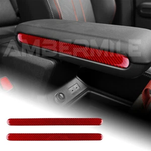 Reposabrazos de fibra de carbono rojo caja pegatina lateral adorno para Mini Countryman U25 2024-UP - Imagen 1 de 9