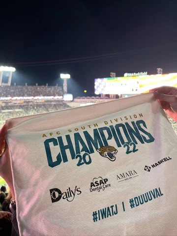 JACKSONVILLE JAGUARS 2022 AFC SOUTH DIVISION CHAMPIONS RALLY TOWEL Wildcard Cover