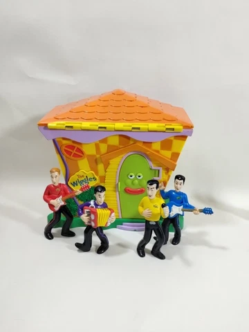 The Wiggles Playhouse w/ 4 figures 2004 Spin Master Anthony Murray Jeff Greg Cover