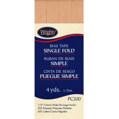 Fita de viés, dobra única, Wright - - Imagem 1 de 4