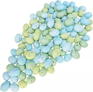 120 Pcs Easter Eggs Artificial Speckled Green Blue Foam Eggs Decorative Eggs 1-1 - Picture 1 of 9