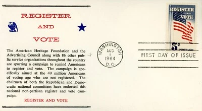 US 1249 M-33 Von Ohlen Cachet Registro y Voto FDC Foto 1 de 2