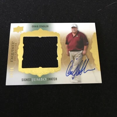 CRAIG STADLER 2013 EXQUISITE COLLECTION JUMBO PATCH AUTO 28/99 SJS-CS - Image 1 of 2